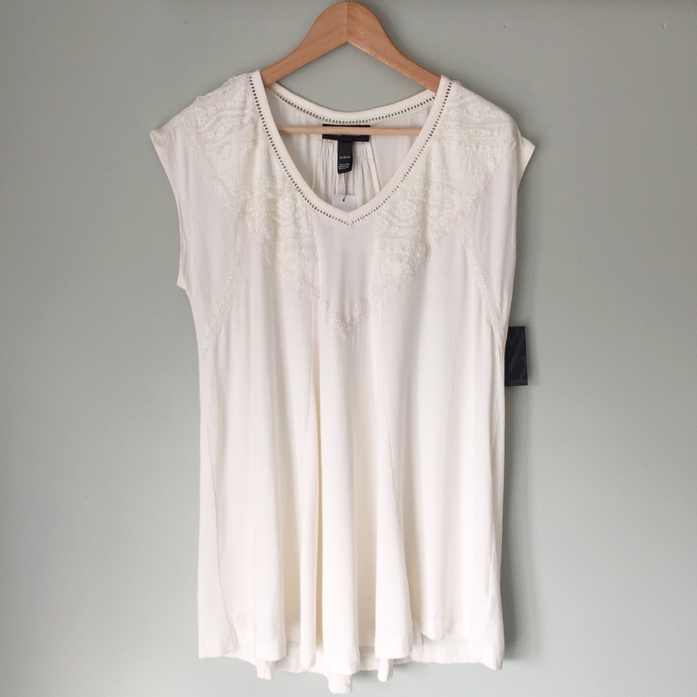 Wendy Bellissimo Lace Bodice Sleeveless Maternity Top
